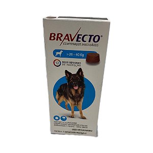 Bravecto Para Caes 1000mg 20 a 40kg