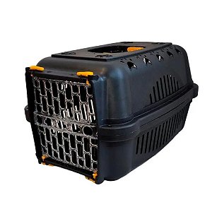 Caixa Transportadora Preta e Amarela Falcon N3 - Murano