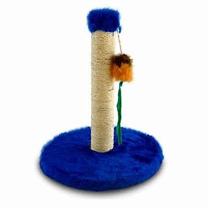 Arranhador Cat Crazy Mini Poste Azul Pet