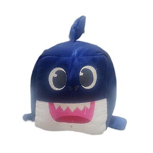 Brinquedo Pelucia Cubo Tubarao Blue - Bicho Com Luxo