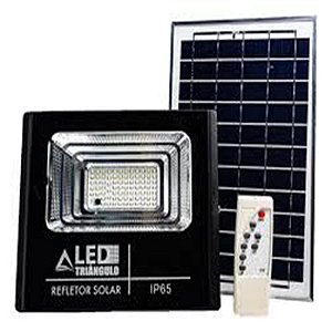 Refletor Led Solar 60w Cont.Rem.triangul