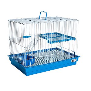220 Gaiola Para Coelho e Porquinho da India e B-4 Azul