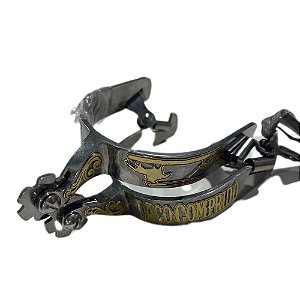 Espora Inox Qm Laco Comprido 4610 - Regalo Campeiro