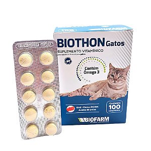 Biothon Gatos Suplemento Vitamínico  - 100 Comprimidos