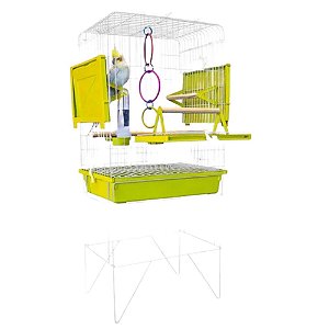 Viveiro Confort Triplex Slim Bco/amarelo
