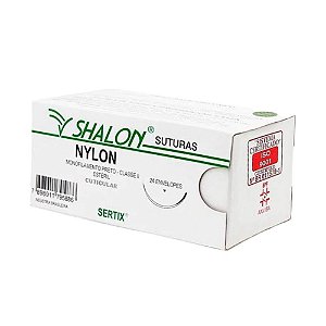 Shalon Nylon Preto N 3-0 S/ag