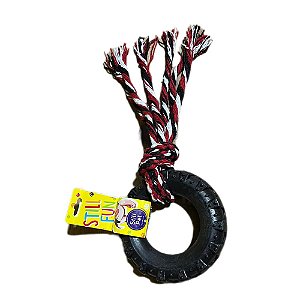 Pneu Off Road Preto C/ Corda Pequeno - Still Pet