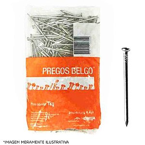 Prego 17x27 Belgo 1kg 2 1/2x11