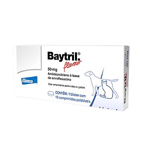 Baytril 50mg 10 Comprimido