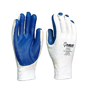 Luva Tricotada em Borracha Azul Vulcanizado - 9 G Previntex