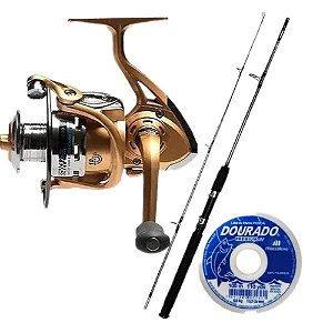 Conjunto Pro 5 Vara Popeye 1,80m Molinete Rio 30 - Essencial
