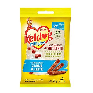 Bifinho Keldog Mini Bites Carne e Leite 50g