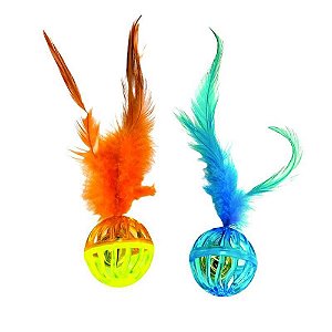 Brinquedo Bola Pequena Pena/guiso