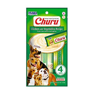 Churu Dog Sabor Frango C/ Vegetais C/4