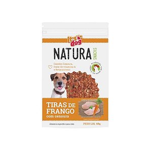 Natura Snacks Tiras de Frango C/ Cenoura 60g-Zanelli