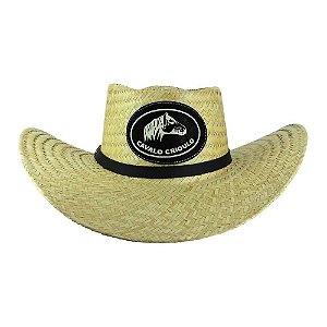Chapeu de Palha Ginete Aba 10cm - Cavalo Crioulo Ref. V22