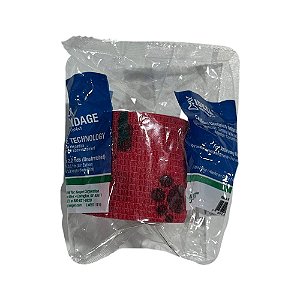 Bandagem Faixa Elastica 5cm Vermelha Oz170233