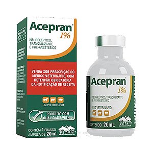 Acepran 1% Injetável 20ml - Vetnil