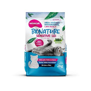 Areia Granulado de Mandioca Bionature Sensitive 10kg- (azul)