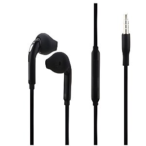 Fone de Ouvido P2 Kingo S6 Com Fio Estéreo Preto