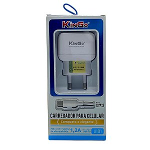 Carregador Completo Kingo Tipo C 1.2A U101