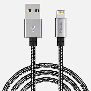 Cabo USB Para Lightning 1 Metro Metalizado 2.1A Kingo