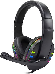 Fone Headset Gamer Com Fio Conector P3 E USB B-Max BM-216