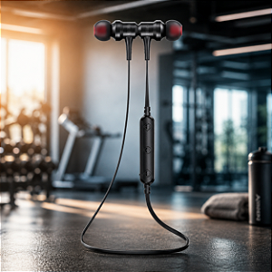 Fone de Ouvido Bluetooth Esportivo Preto Hrebos HS-616