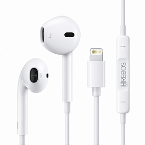 Fone de Ouvido Para Lightning Com Fio Estéreo Hrebos HS-35