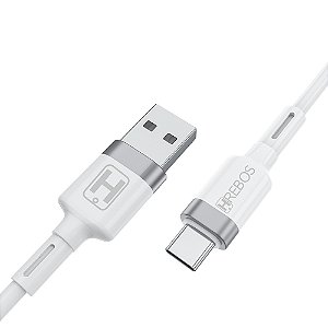 Cabo Turbo USB Para Tipo C 3 Metros Rush Hrebos HS-251