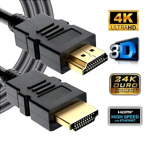Cabo HDMI 4K HDTV 2.0 Alta Velocidade 5 Metros Tomate MHD-4115