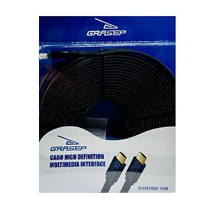 Cabo HDMI Grasep Alta Definição 15 Metros D-H51000