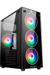 Gabinete Gamer Hayom Acabamento Vidro GB1709