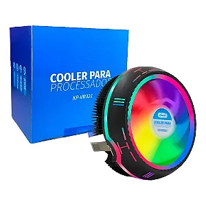 Cooler Para Processador Com LED Colorido RGB Knup VR321