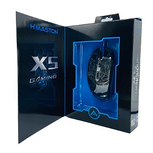 Mouse Gamer Hmaston Com Fio USB 1.3 Metros Toque Sensível X5