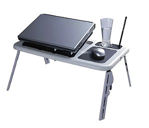Mesa Tomate Articulável Para Notebook Com Cooler Embutido MTN-888