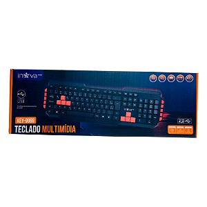 Teclado Inova Multimídia USB PC e Notebook Padrão ABNT2 KEY-9969