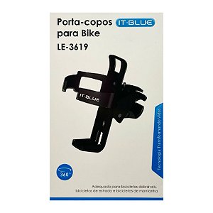 Suporte Porta Garrafas Copos IT Blue Para Bicicleta LE-3619