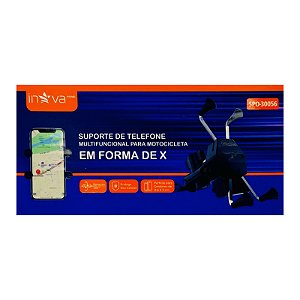 Suporte Moto Inova Para Celular Multifuncional Em X SPO-30056