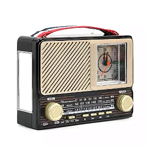 Rádio Retrô Bluetooth Recarregável Com Lanterna Inova KV-11120