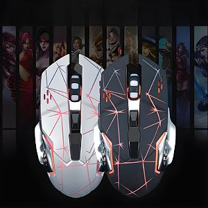 Mouse Gamer Mox Com Cabo USB Em Tecido E Luz De LED ME-210