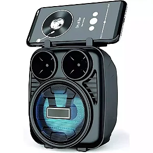 Mini Caixa De Som Portátil Rádio FM Entrada USB SD B-Max BM-S105
