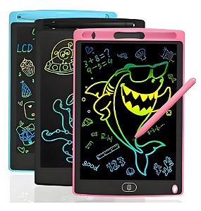 Lousa Mágica Infantil Tablet Digital LCD 12” Com Caneta Para Desenhar