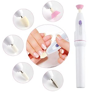 Kit Profissional Para Unhas Motor Rotativo Com 5 Pontas Inova MZJ-12288