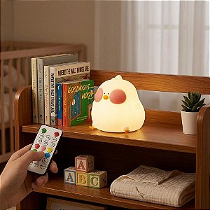 Luminária Infantil Abajur LED Siliconado Galinha AKL-L006
