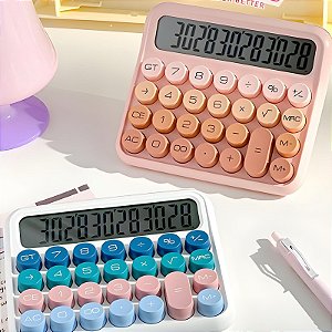Calculadora Estilo Retrô Retangular 12 Dígitos Colorida Aiker AK-J038