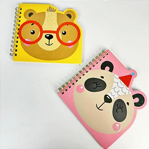 Bloco Anotações Espiral Pautado 50 Folhas Acabamento Glitter DF-12