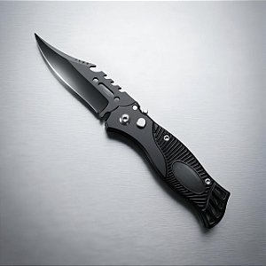 Canivete Automático Aço Inox Multiuso Com Clip Idea ID-0533C