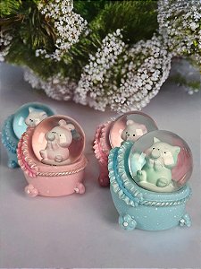 Mini Globo De Neve com LED Animais Fofos Luatek RR-02