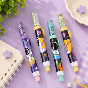 Borracha Estilete Retrátil Astronauta Com Refil BD-L9203